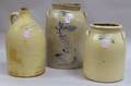 Two Stoneware Crocks and a Jug