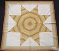 Pieced lone star quilt