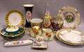 Fifteen Continental Decorated Porcelain Serving and Table Items