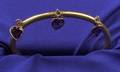 Antique 18kt Gold and Amethyst Bangle Bracelet