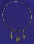 18kt Gold and Green Beryl Necklace
