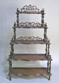 Victorian walnut etagere