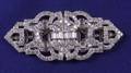 Art Deco Platinum and Diamond ClipsBrooch