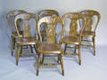 Set of 6 balloon back chairs