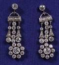 Platinum and Diamond Chandelier Earpendants