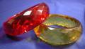 Two Bakelite Prystal Bracelets
