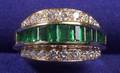 18kt Gold Emerald and Diamond Ring Heyman Brothers