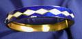 14kt Gold and Enamel Bangle Bracelet