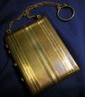 Art Deco Platinum and 14kt Gold Compact