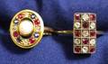 Two 14kt Gold and Gemset Rings