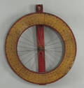 Painted game wheel late 19th c