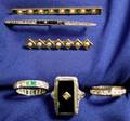 Group of Seven Edwardian and Art Deco Jewelry Items