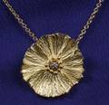 22kt and 18kt Gold and Platinum Pendant Necklace Bass