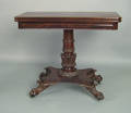 Philadelphia late Federal mahogany card table attributed to Thomas Roberts ca 1835