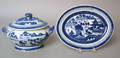Chinese export Canton covered tureen and undertray