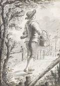 Dutch School 18th Century Boy Walking
