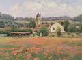 Maurice Lemaitre French b 1929 Poppy Field
