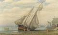 James Gale Tyler American 18551931 Beached Sailing Vessel