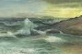 George Howell Gay American 18581931 Surf and Rocks at Twilight