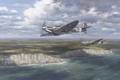 Ronald Wong British 20th Century Supermarine Spitfire MKVs of No 81 Squadron on a Channel Patrol 1942