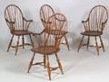 Set of Four Bowback Windsor Armchairs