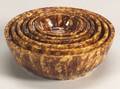 Set of Six Nesting Rockingham Glazed Bowls