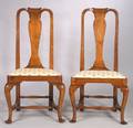 Pair of Queen Anne Maple Side Chairs