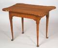 Queen Anne Tiger Maple and Maple Porringertop Tap Table