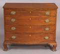 Federal Cherry Inlaid Swellfront Bureau
