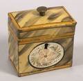 SmokeDecorated Tinware Tea Caddy