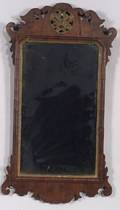 Chippendale Walnut and Gilt Gesso Mirror