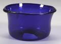 FreeBlown Cobalt Blue Glass Milk Pan