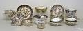 Six Royal Crown Derby bouillon cups and saucers