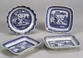 Four Canton Porcelain Serving Dishes