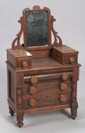 Classical Mahogany Veneered Miniature Dressing Chest