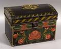 Painted Tinware Dometop Trunk