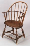 Windsor Ash and Maple Bowback Armchair