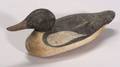 Carved and Painted Wooden Merganser Drake Decoy