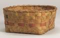 PaintDecorated Woven Splint Indian Made Basket