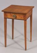 Federal Inlaid Cherry and Birdseye Maple Onedrawer Stand
