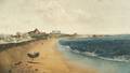 American School 19th Century Primitive Coastal View