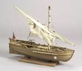 Carved Wooden Ship Model