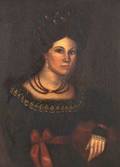 American School 19th Century Portrait of Lady c 1830