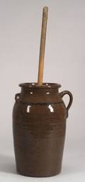 Stoneware Butter Churn