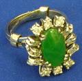 Jade and Diamond Ring