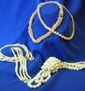 Four Strands of Cultured Pearls and a Bracelet