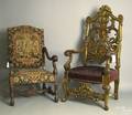 Two Jacobean carved armchairs