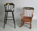 Two painted windsor childs chairs