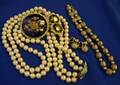 Limoges Set Gold Necklace Pearls