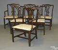 Set of 6 George III style mahogany dining chairs